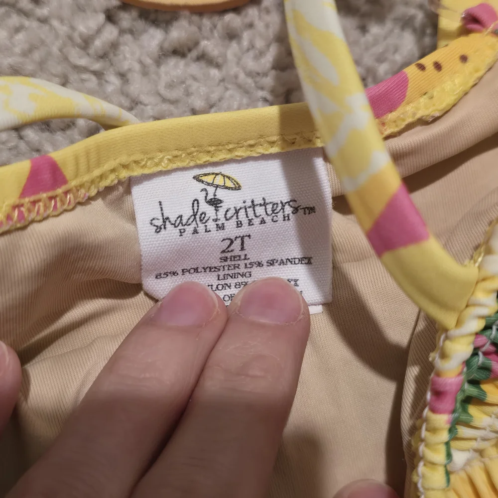 Vibrant Lemon Print Swimsuit